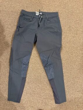 Men's Dark Gray Performance Riding Trousers